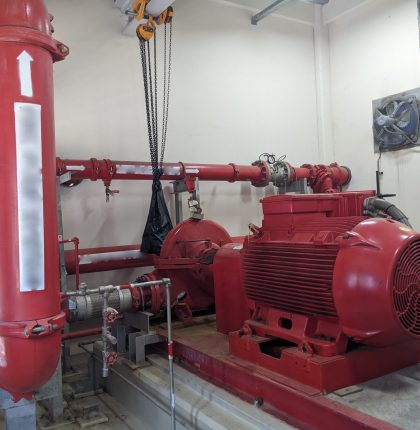 The photo is suitable to use for safety content media and fire protection background.